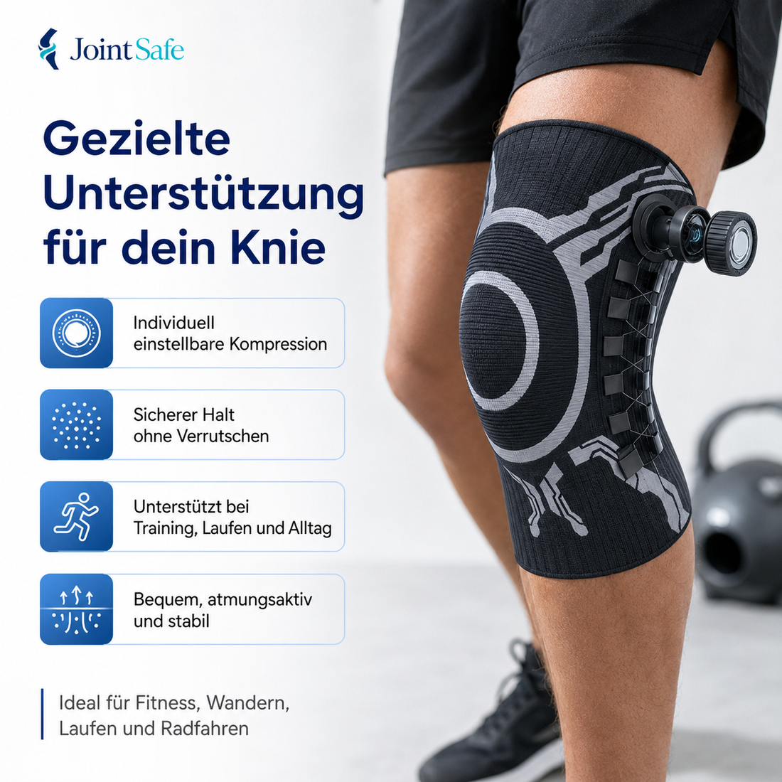 JointSafe Kniebandage in Bewegung