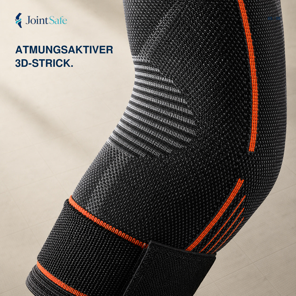 Nahaufnahme des atmungsaktiven 3D-Stricks